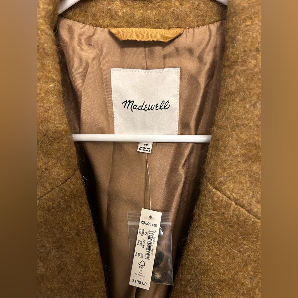 NWT Madewell Larsen Bouncle Blazer - Picture 5 of 14